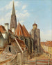 Vue de la cathédrale Saint-Étienne - Anonym — vy av konstverket