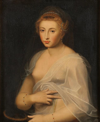 Anonymous - Young Lady Holding a Mirror.webp