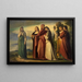 Dante och de ädla kvinnorna i Ravenna - Anselm Feuerbach — inramlat konstverk på väggen