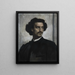 Självporträtt - Anselm Feuerbach — inramlat konstverk på väggen