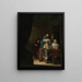 Figures dans un intérieur - Anthonie Palamedesz — inramlat konstverk på väggen