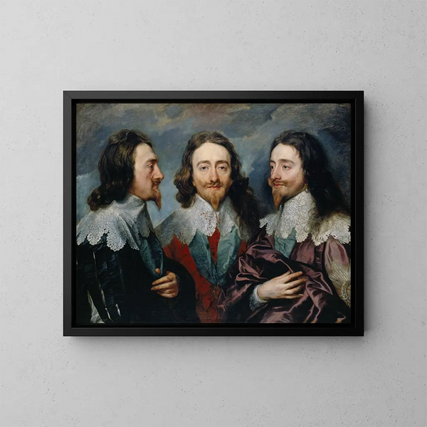Charles I - Antoine van Dyck — inramlat konstverk på väggen