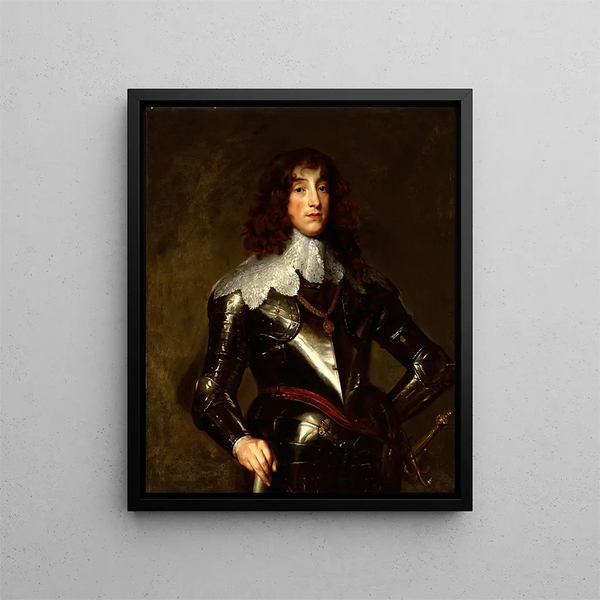 Charles Louis palatinska kurfurste - Antoine van Dyck — inramlat konstverk på väggen