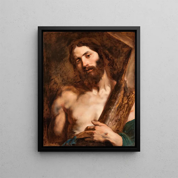 Le Christ portant la croix - Antoine van Dyck — inramlat konstverk på väggen