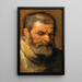Tête d'homme barbu - Antoine van Dyck — inramlat konstverk på väggen