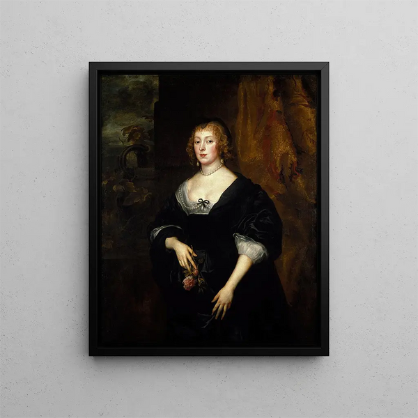 Dame Dacre - Antoine van Dyck — inramlat konstverk på väggen