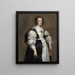 Dame à l'éventail - Antoine van Dyck — inramlat konstverk på väggen