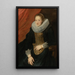 Portrait d'une dame - Antoine van Dyck — inramlat konstverk på väggen