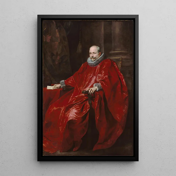 Portrait of Agostino Pallavicini - Antoine van Dyck — inramlat konstverk på väggen