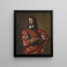 Sir John Mennes - Antoine van Dyck — inramlat konstverk på väggen