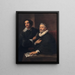 porträtt av gravörerna Pieter De Jode den äldre och Pieter De Jode den yngre - Antoine van Dyck — inramlat konstverk på väggen