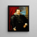 porträtt av Jaspar de Charles van Nieuwenhoven - Antoine van Dyck — inramlat konstverk på väggen