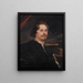 Portrait de Pieter Soutman - Antoine van Dyck — inramlat konstverk på väggen
