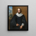 Portrait de Quintijn Symons - Antoine van Dyck — inramlat konstverk på väggen