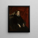 Portrait av en kvinna kallad marquesa Durazzo - Antoine van Dyck — inramlat konstverk på väggen