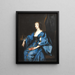 La reine Henriette Marie d'Angleterre - Antoine van Dyck — inramlat konstverk på väggen