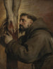 Saint François d'Assise vid foten av korset - Antoine van Dyck — vy av konstverket