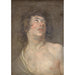 Studie av en ung man som tittar uppåt Saint Sebastian - Antoine van Dyck — vy av konstverket