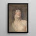 Studie av en ung man som tittar uppåt Saint Sebastian - Antoine van Dyck — inramlat konstverk på väggen