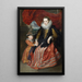 Susanna Fourment och hennes dotter - Antoine van Dyck — inramlat konstverk på väggen