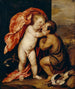 Jesusbarnet och Johannes Döparen - Antoine van Dyck — vy av konstverket