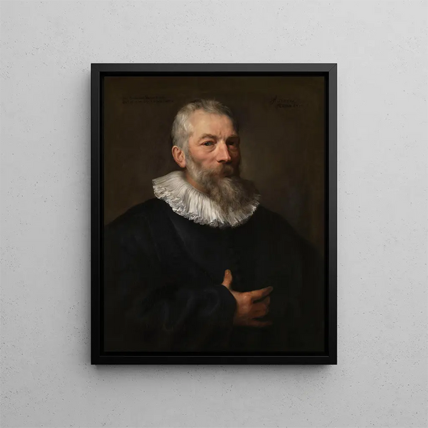 Le peintre Marten Pepijn - Antoine van Dyck — inramlat konstverk på väggen