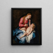 La Vierge à l'Enfant - Antoine van Dyck — inramlat konstverk på väggen