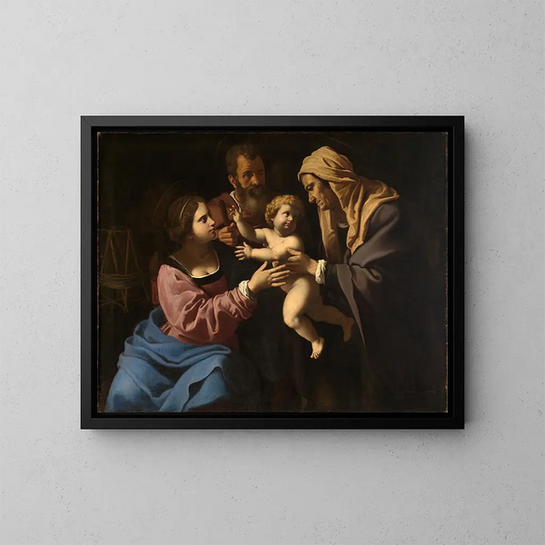 Sainte Famille - Antiveduto Gramatica — inramlat konstverk på väggen