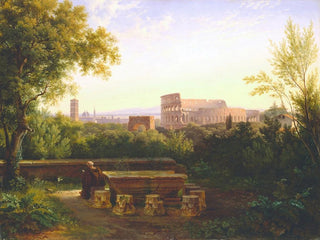 Vue du Colisée depuis les Orti Farnesiani - Antoine-Félix Boisselier — vy av konstverket