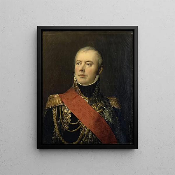 Mac Donald duc de Tarente maréchal de France 1765-1840 - Antoine-Jean Gros — inramlat konstverk på väggen