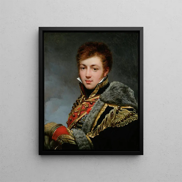 Porträtt av greve Honoré de La Riboisère 1788-1868 - Antoine-Jean Gros — inramlat konstverk på väggen