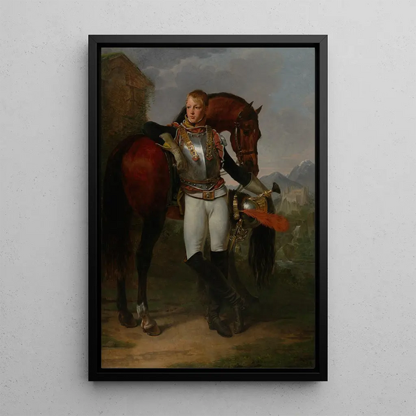Portrait du sous-lieutenant Charles Legrand - Antoine-Jean Gros — inramlat konstverk på väggen
