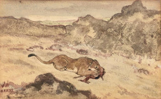 AntoineLouis Barye - Lion Devouring A Gazelle.webp