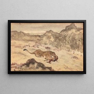 AntoineLouis Barye - Lion Devouring A Gazelle.webp