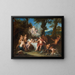 L'Alliance de Bacchus et de Cupidon - Antoine Coypel — inramlat konstverk på väggen