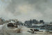 Vue de l'île Louviers, effet de neige - Antoine Perrot — vy av konstverket