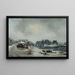 Vue de l'île Louviers, effet de neige - Antoine Perrot — inramlat konstverk på väggen