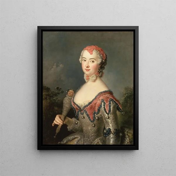 Charlotte Fredrika Sparre - Antoine Pesne — inramlat konstverk på väggen