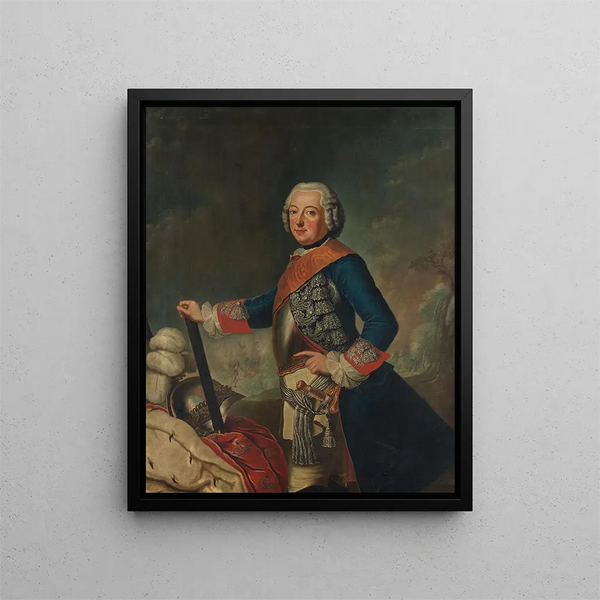 Frédéric II le Grand - Antoine Pesne — inramlat konstverk på väggen