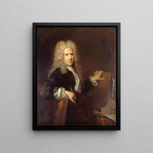 Jean Mariette 1660-1724 gravör av kungen - Antoine Pesne — inramlat konstverk på väggen
