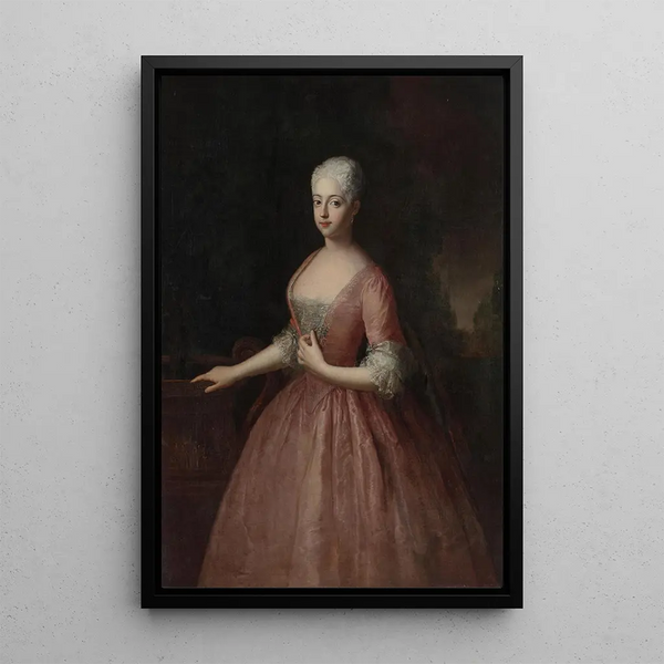 Reproduktion av målningen Margrave Frédérique Louise - Antoine Pesne