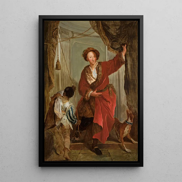 Porträtt av Friedrich Ernst von Knyphausen 1678-1731 - Antoine Pesne — inramlat konstverk på väggen