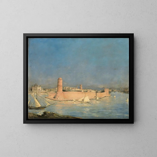 Antoine Vollon - Marseilles Harbour with a Lighthouse.webp