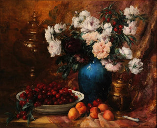 blomster- och fruktvas - Antoine Vollon — vy av konstverket