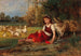 Gardeuse d'oies au repos - Anton Dieffenbach — vy av konstverket
