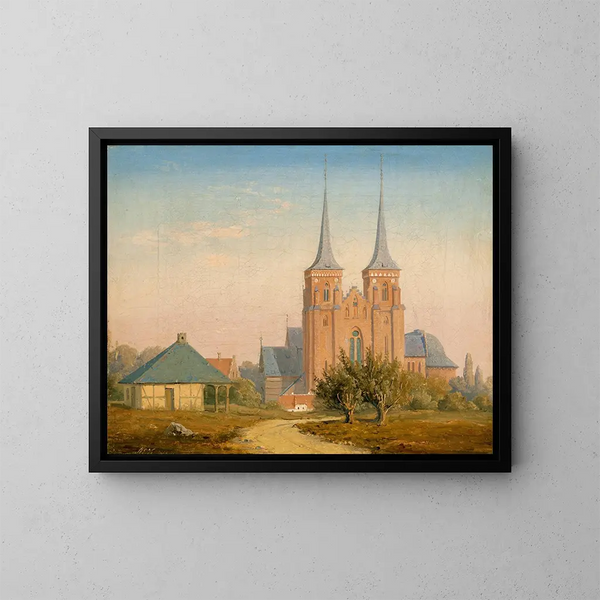 Roskilde domkyrka - Anton Eduard Kieldrup — inramlat konstverk på väggen