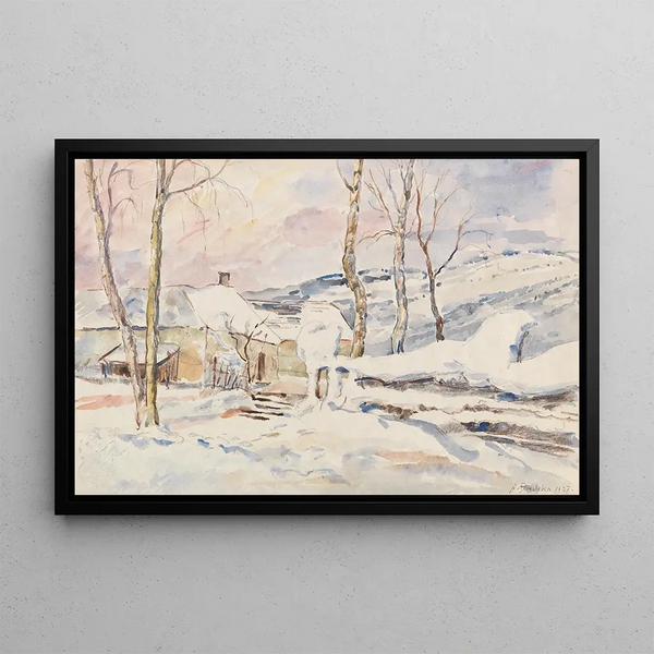 Anton Emanuel Peschka - Winterplastiken am Weidezaun.webp