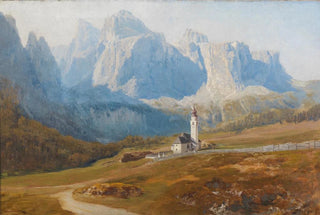Anton Hlavacek - Blick Auf Kolfuschg Mit Der Geislergruppe.webp