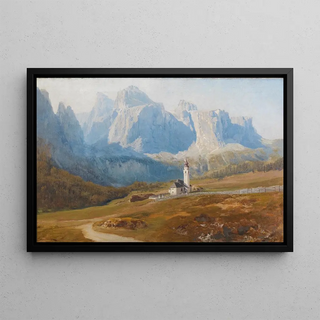Anton Hlavacek - Blick Auf Kolfuschg Mit Der Geislergruppe.webp