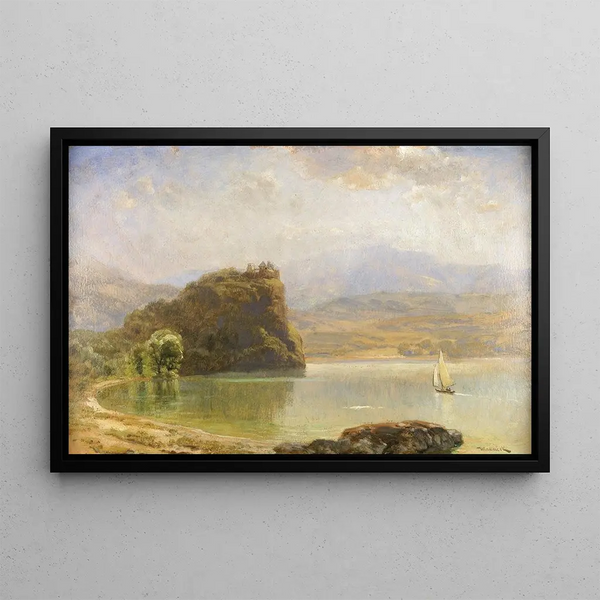 Anton Hlavacek - Landschaft mit Burg.webp